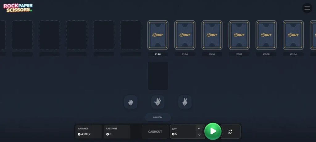 Rock Paper Scissors casino game