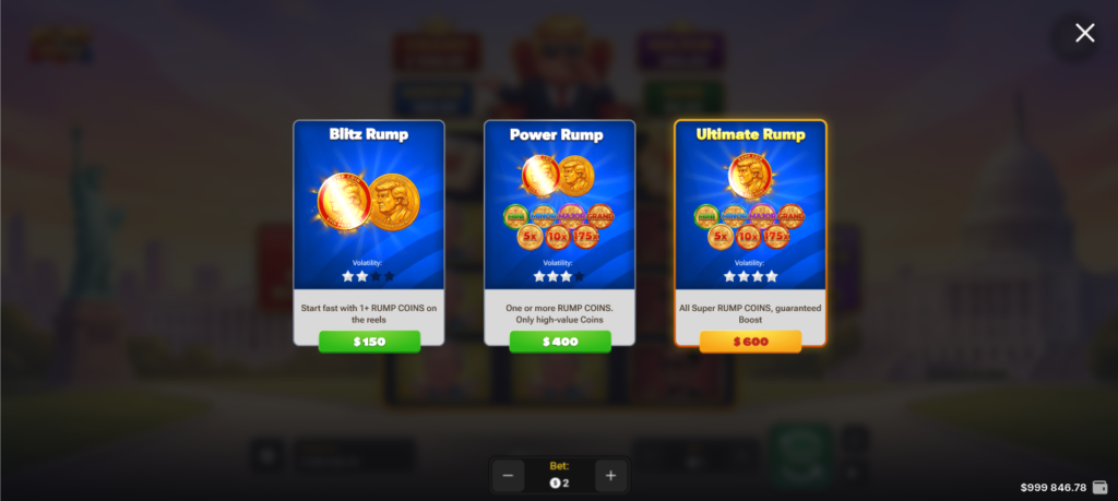 Rump & Friends casino game