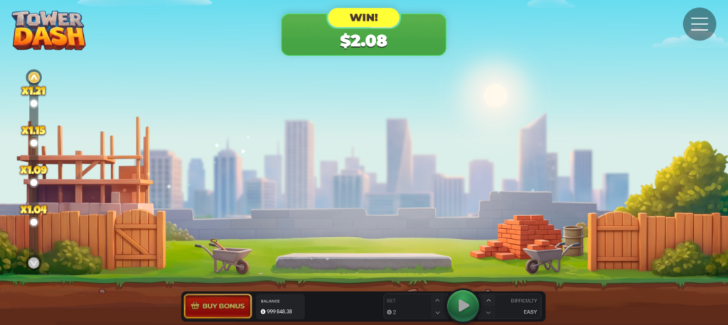 Tower Dash casino game